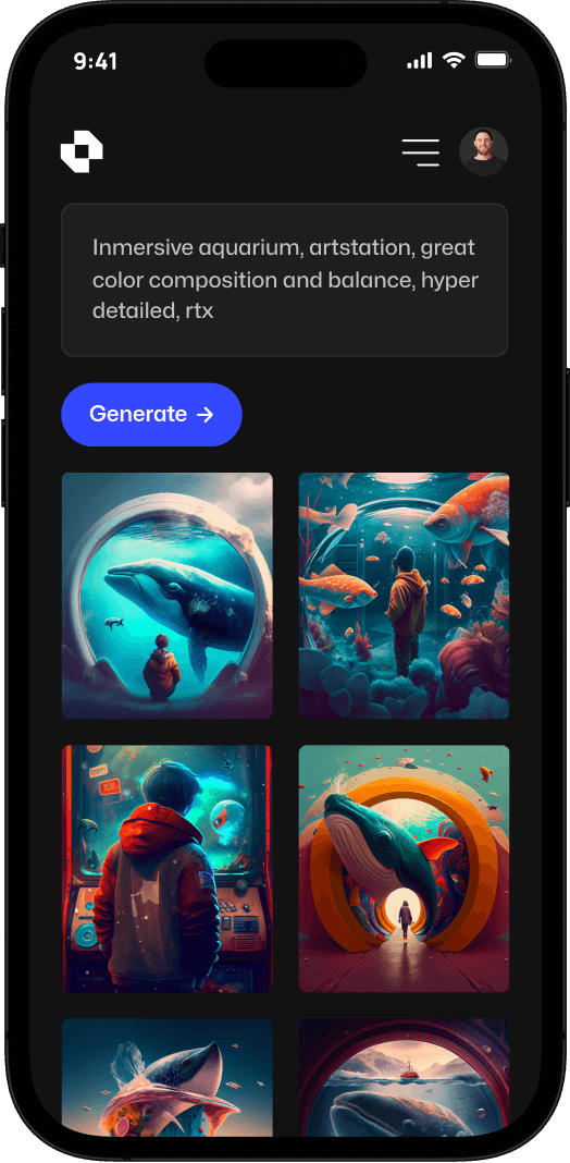 Available On Desktop And Mobile Right Image - GenerativeAI X Webflow Template